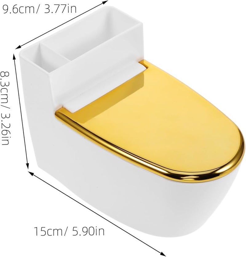 Wall Mounted Toilet Shaped Ashtray With Lid Fireproof Ash Container For Indoor Bathroom Use - Image 2